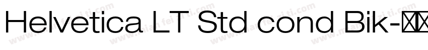 Helvetica LT Std cond Bik字体转换